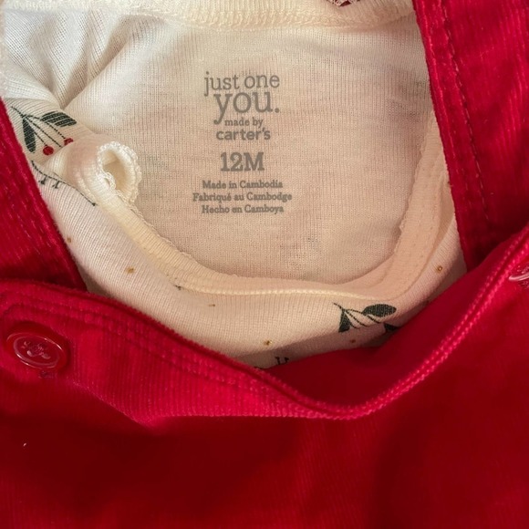 ❤️ Carter's Just One You Dress Set Size 12 Months - Picture 4 of 5